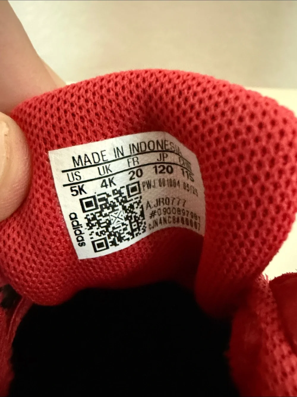 adidas Kids Red Suede Hook-and-Loop Sneakers